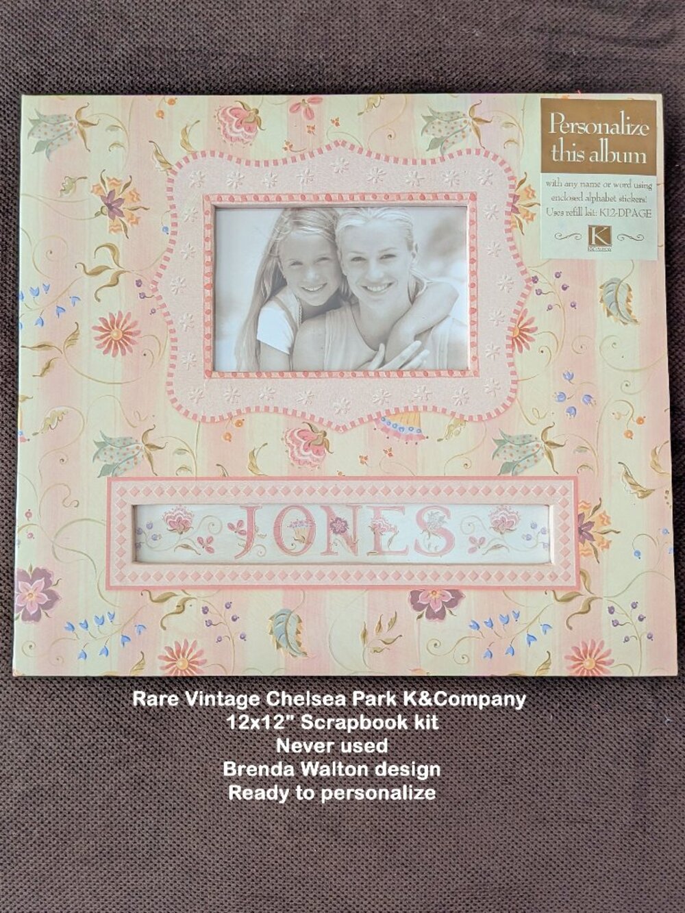 Rare VTG Chelsea Park Brenda Walton K&Company 12x12" Scrapbook kit, Never used